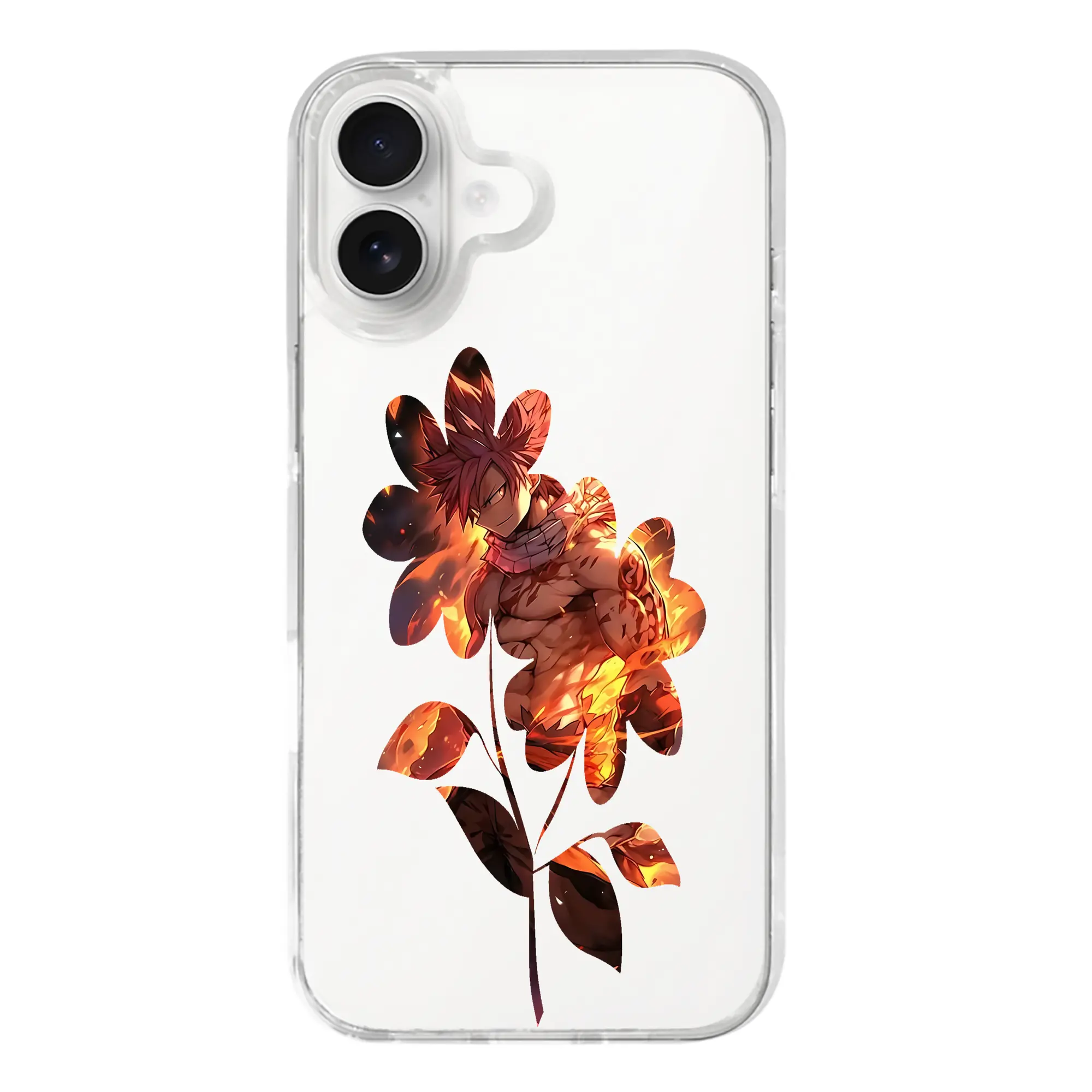 フェアリーテイル グッズ ナツ・ドラグニル - iPhone 17シリーズ 透明スマホケース – 薄型・耐衝撃・精密フィット保護カバー